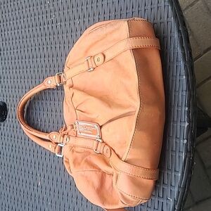 Marc by Marc Jacobs Leather Light Orange Satchel Type Handbag